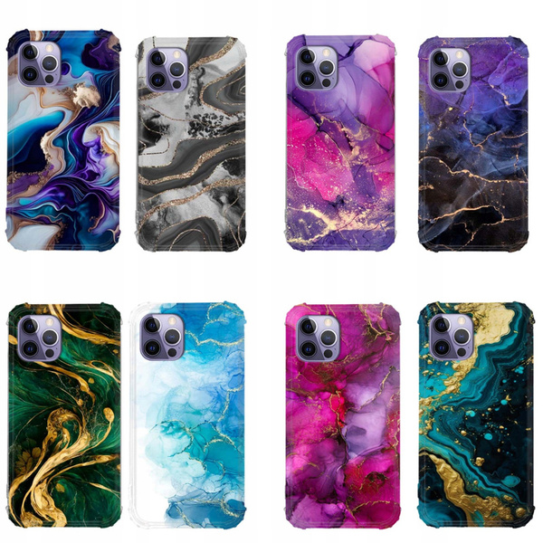 Etui wzmacniane Anti-Shock LEO marmur różne wzory do iPhone 14 Pro Max