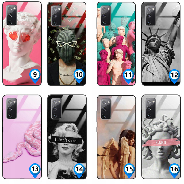 Etui akrylowe LEO fancy art pink snake różne wzory do Galaxy S20 FE