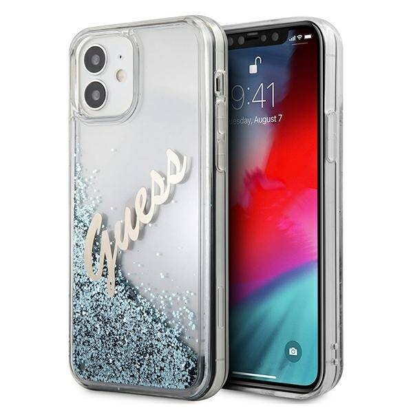 ETUI GUESS VINTAGE LIQUID GLITTER do IPHONE 12 MINI