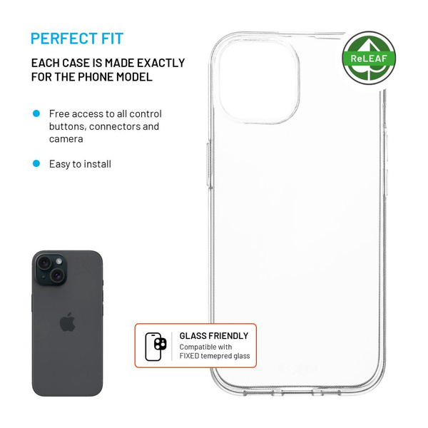 ETUI DO APPLE IPHONE 15 FIXED RESTORY ŻELOWE TPU PRZEZROCZYSTE