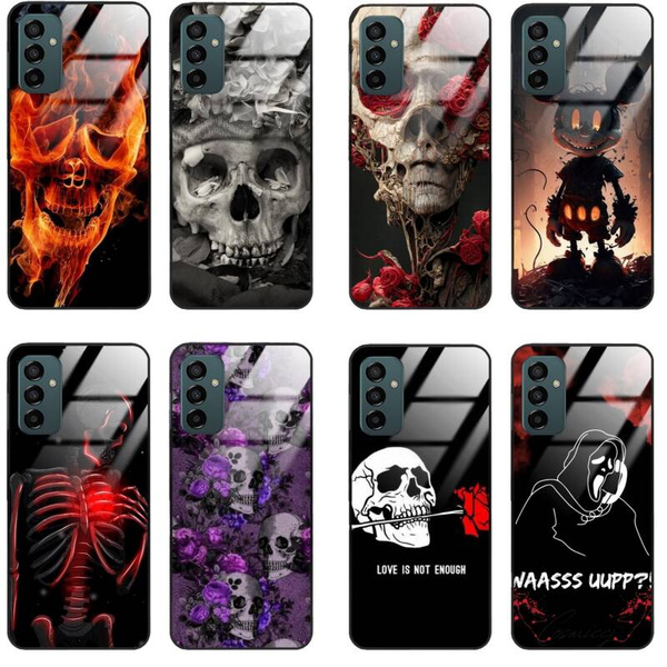 Etui akrylowe LEO horror czaszka mroczne różne wzory do Galaxy M23 5G