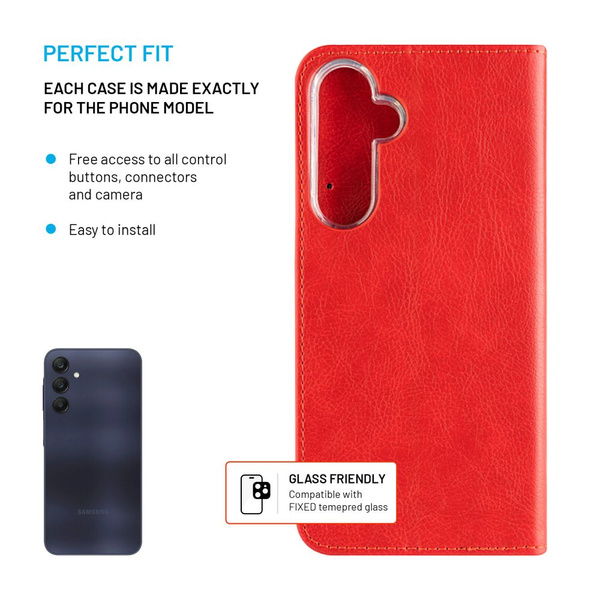 ETUI DO SAMSUNG GALAXY A25 5G FIXED OPUS BOOK CZERWONA