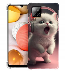 Etui wzmacniane Anti-Shock LEO koty różne wzory do Galaxy A42