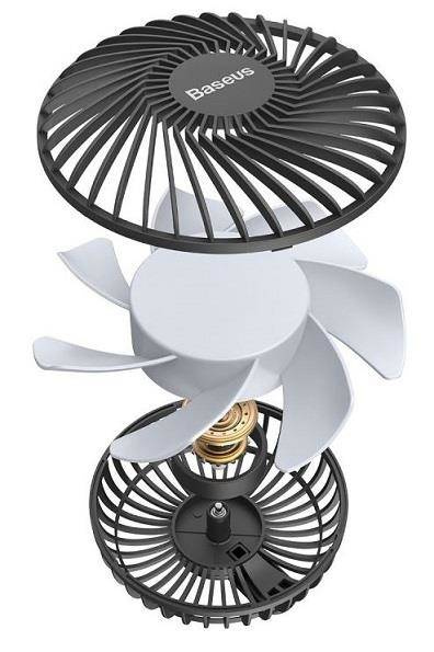 Baseus Vehicle Fan | Wentylator do kratki USB - BLACK