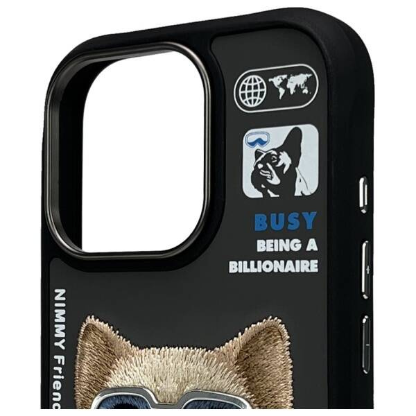 ETUI DO IPHONE 16 PRO 6.3" NIMMY COOL&CUTE 2.0 DOG CZARNE