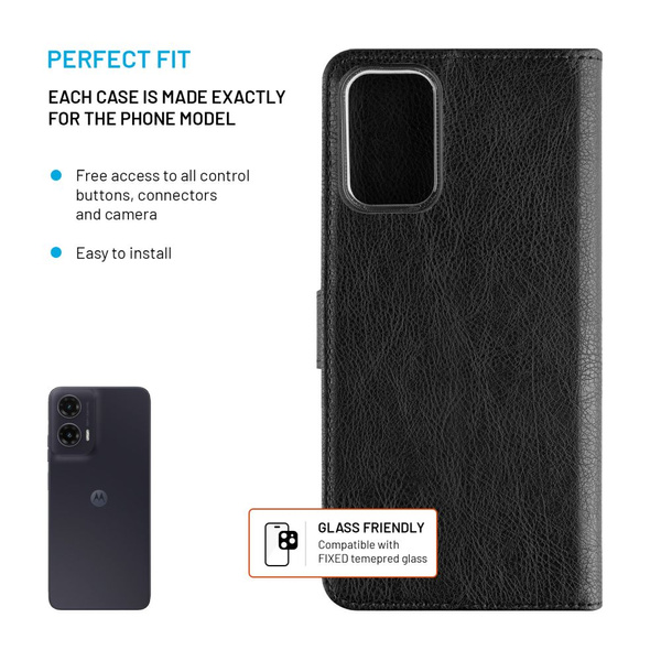 ETUI DO MOTOROLA MOTO G35 5G FIXED OPUS BOOK CZARNE