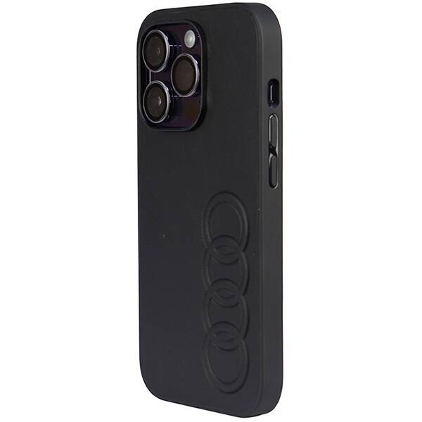 ETUI AUDI SYNTHETIC LEATHER DO IPHONE 14 PRO BLACK