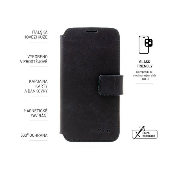 SKÓRZANE ETUI DO SAMSUNG A53 5G FIXED PROFIT BOOK CZARNE