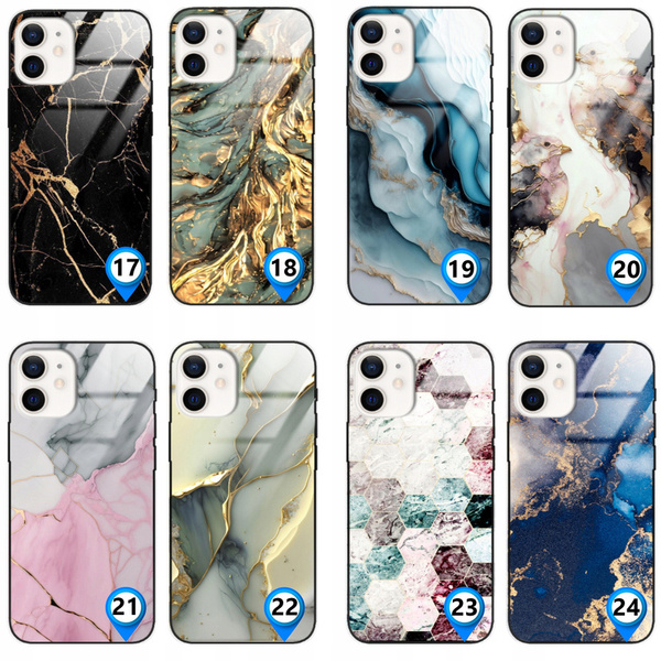 Etui akrylowe LEO marmur różne wzory do iPhone 12 Mini