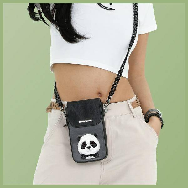 TOREBKA NA TELEFON NIMMY BIG EYED PET 2.0 PANDA CZARNE