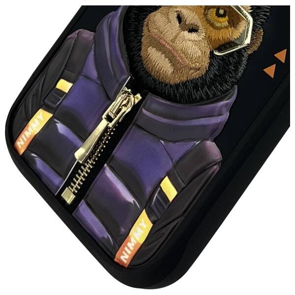 ETUI DO IPHONE 16 PRO MAX 6.9" NIMMY COOL&CUTE 2.0 MONKEY CZARNE