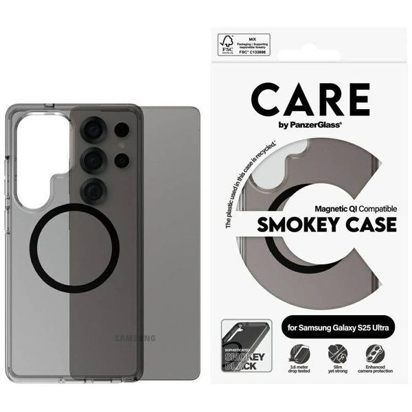 ETUI DO SAMSUNG S25 ULTRA CARE BY PANZERGLASS FLAGSHIP URBAN COMBAT BLACK