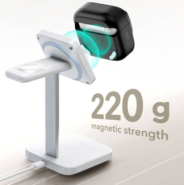 ETUI DO APPLE AIRPODS 4 ESR PULSE HALOLOCK MAGSAFE CZARNE