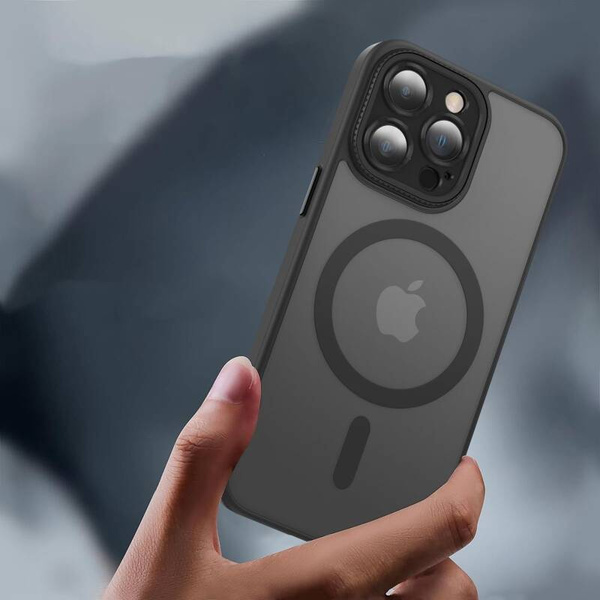 Tech-Protect Magmat Cam+ MagSafe | Etui do iPhone 15 Pro Max - MATTE BLACK