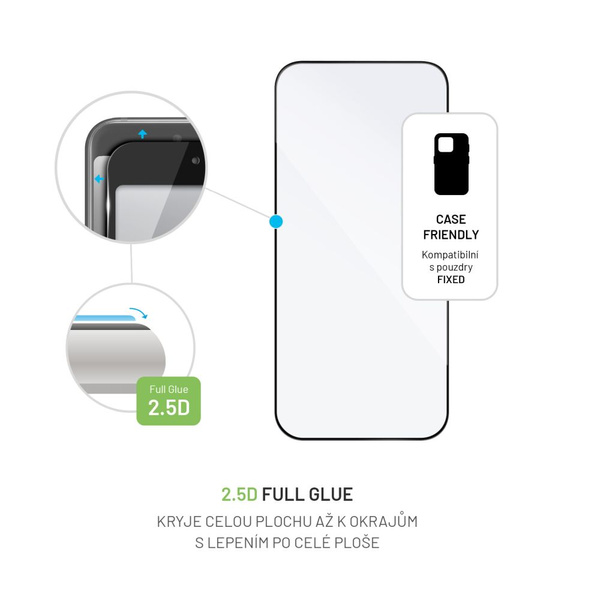 SZKŁO HARTOWANE DO APPLE IPHONE 16 PRO MAX FIXED FULL-COVER