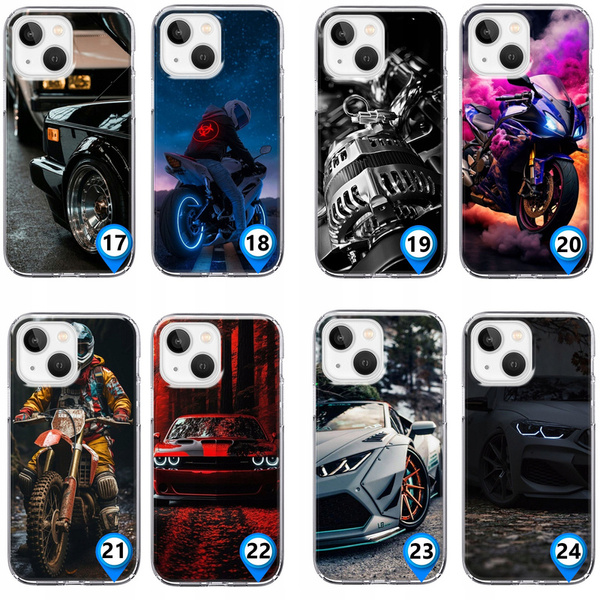 Etui silikonowe LEO motoryzacja auta car różne wzory do iPhone 15 Plus