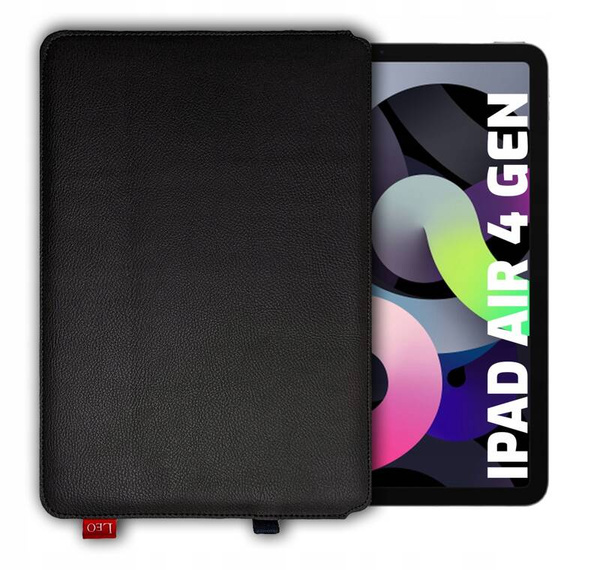 Etui na tablet skórzane LEO Master do Apple iPad Air 4 gen czarne