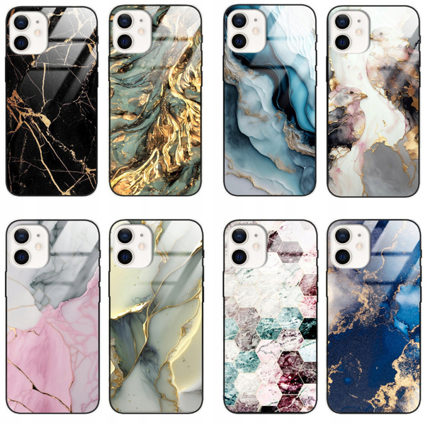 Etui akrylowe LEO marmur różne wzory do iPhone 12 Mini