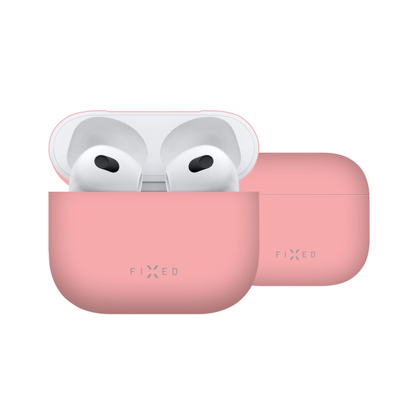 ETUI DO APPLE AIRPODS 3 FIXED SILKY SILIKONOWE ULTRACIENKIE RÓŻOWE