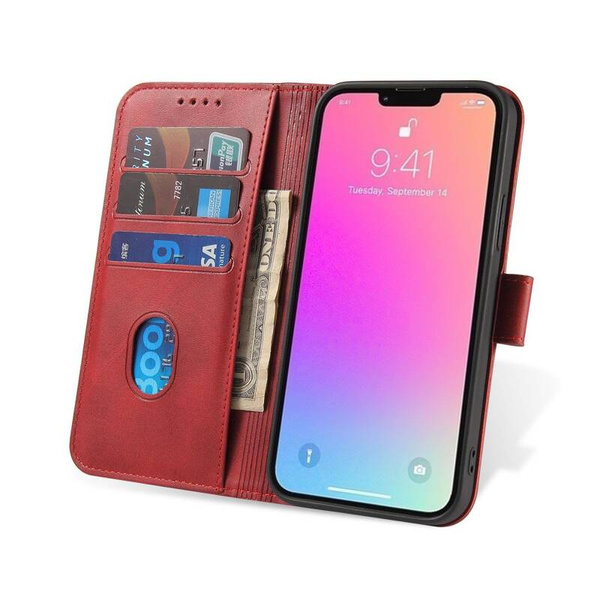 Magnet Book | Etui do iPhone SE2022/SE2020/8/7 - BRICK RED