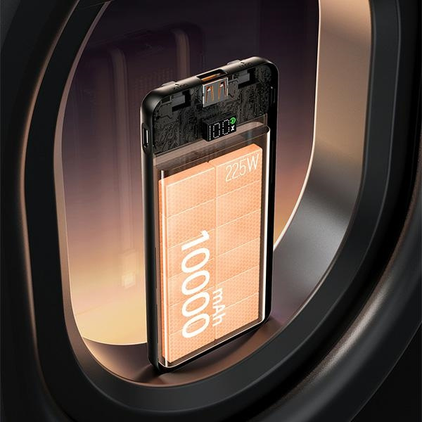 POWERBANK 10000 mAh 22.5 W Z KABLAMI PD AWEI P76K