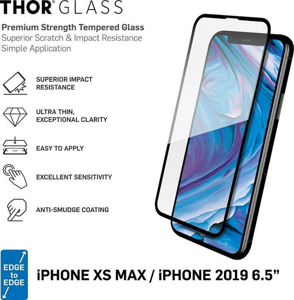 Thor Glass | Szkło Hartowane do iPhone XS Max/11 Pro Max - BLACK