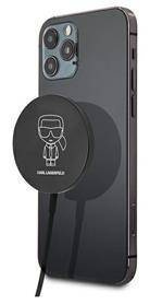 Karl Lagerfeld | Ładowarka indukcyjna 15W z Magsafe - BLACK