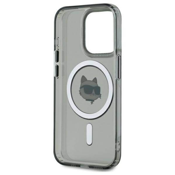 ETUI DO IPHONE 15 PRO MAX KARL LAGERFELD IML METAL CHOUPETTE HEAD MAGSAFE