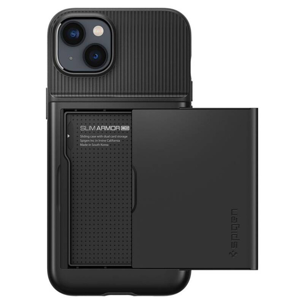ETUI CASE SPIGEN SLIM ARMOR OBUDOWA DO IPHONE 14 PLUS / 15 PLUS BLACK