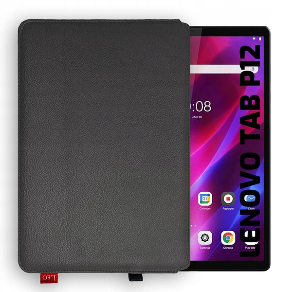 Etui na tablet skórzane LEO Master do Lenovo Tab P12 szare