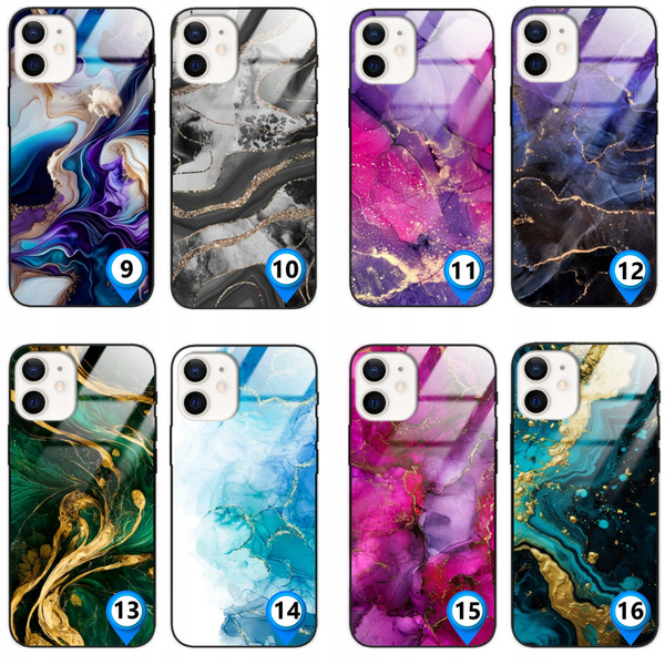 Etui akrylowe LEO marmur różne wzory do iPhone 12 Mini