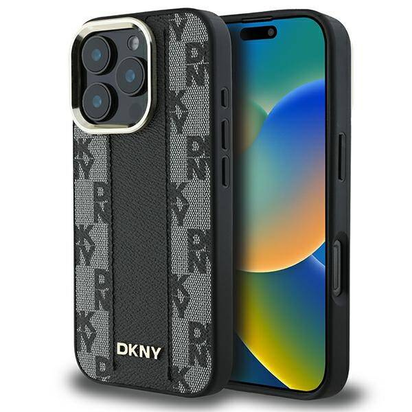 ETUI DO IPHONE 16 PRO MAX 6.9" DKNY CHECKERED PATTERN MAGSAFE CZARNE