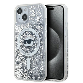 ETUI DO IPHONE 14 / 15 / 13 KARL LAGERFELD LIQUID CHOUPETTE HEAD MAGSAFE
