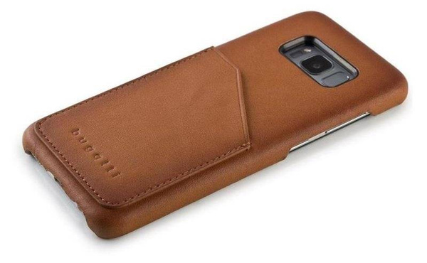 BUGATTI SNAP CASE LONDRA etui do GALAXY S8  - COGNAC