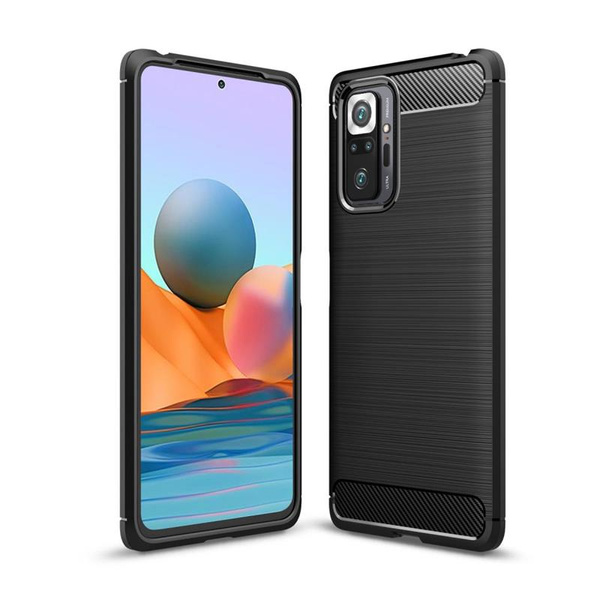 TECH-PROTECT TPUCARBON XIAOMI REDMI NOTE 10 PRO - BLACK