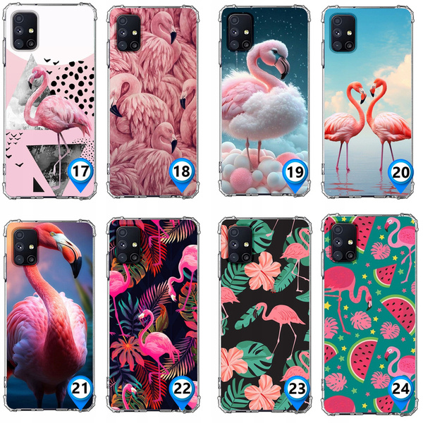Etui wzmacniane Anti-Shock LEO flamingi różne wzory do Galaxy M51