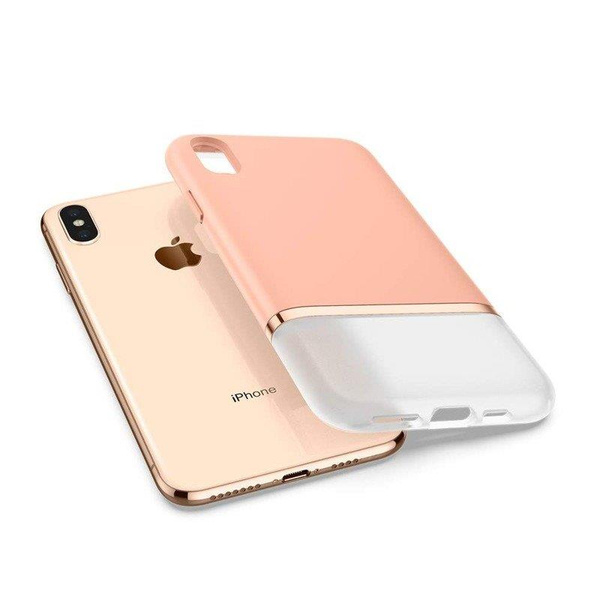 SPIGEN La Manon etui do iPhone XS Max - MILK PEACH