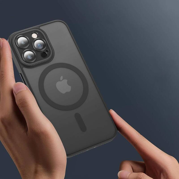 Tech-Protect Magmat Cam+ MagSafe | Etui do iPhone 15 Pro Max - MATTE BLACK