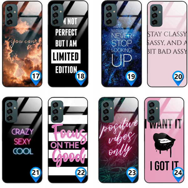Etui akrylowe LEO cytaty positive inspire dream różne wzory do Galaxy M23 5G