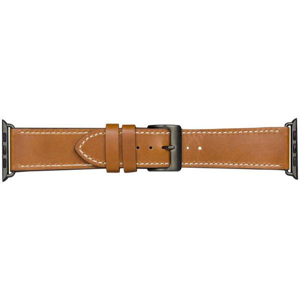 DBRAMANTE1928 COPENHAGEN PASEK  WATCH STRAP 44MM - TAN/SPACE GREY