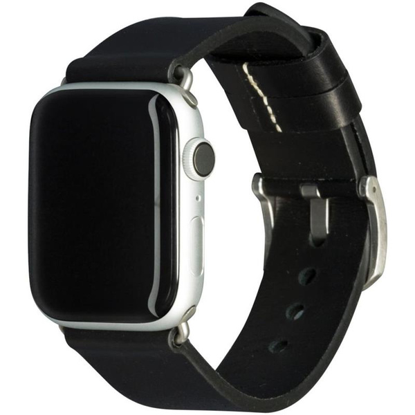 DBRAMANTE1928 BORNHOLM PASEK WATCH STRAP 44MM - BLACK/SILVER