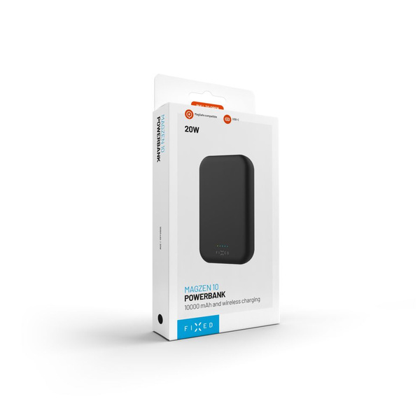 POWERBANK 10000 MAH FIXED MAGZEN ŁADOWANIE BEZPRZEWODOWE MAGSAFE CZARNY