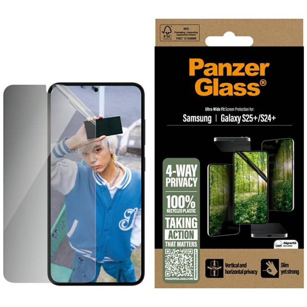 SZKŁO PRYWATYZUJĄCE DO SAMSUNG S25 PLUS PANZERGLASS ECO MATRIX ULTRA-WIDE