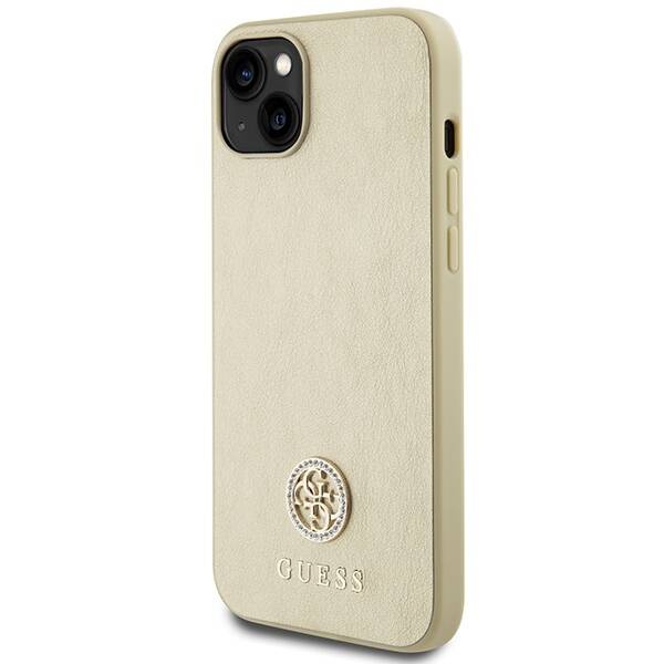 Guess ETUI 4G STRASS METAL LOGO do iPhone 15 Plus / 14 Plus