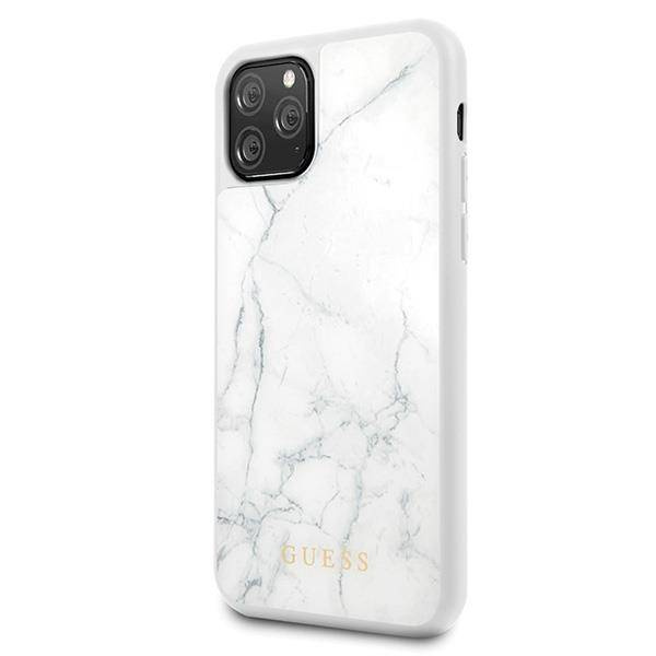 GUESS MARBLE Etui do Apple iPhone 11 Pro - White