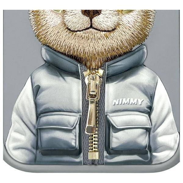 ETUI DO IPHONE 16 6.1" NIMMY COOL&CUTE 2.0 BEAR SZARE