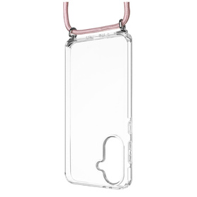 ETUI NA SZYJĘ DO SAMSUNG A36 5G FIXED PURE Z ODPINANĄ RÓŻOWĄ SMYCZĄ