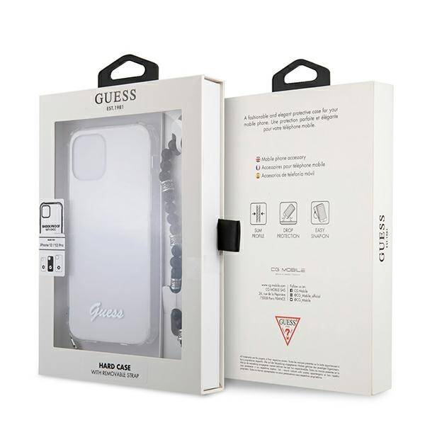 Guess Hardcase Pearl | Etui do iPhone 12/12 Pro - BLACK