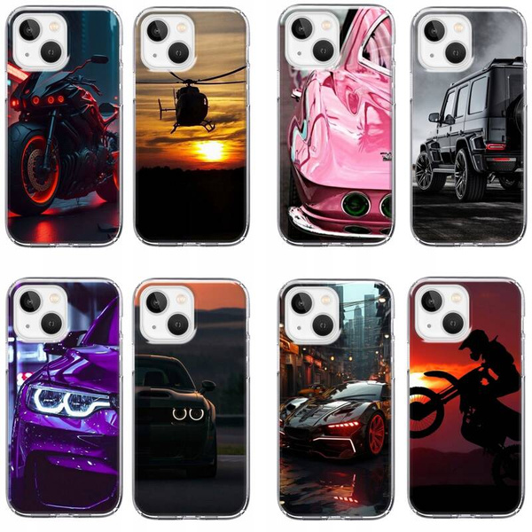 Etui silikonowe LEO motoryzacja auta car różne wzory do iPhone 15 Plus