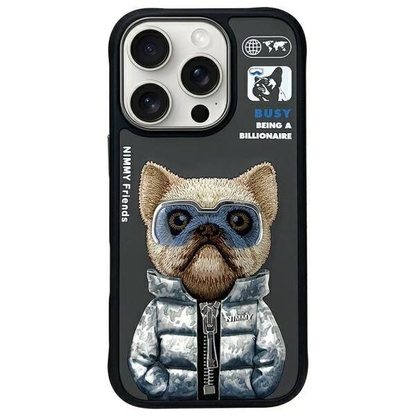 ETUI DO IPHONE 16 PRO 6.3" NIMMY COOL&CUTE 2.0 DOG CZARNE